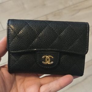 CHANEL Classic  Gold Flap Cardholder 992 24265560